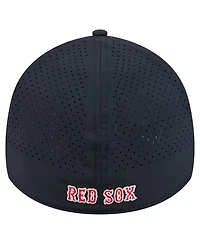 New Era Men's Navy Boston Red Sox 39THIRTY A-Frame Perforated Flex Hat