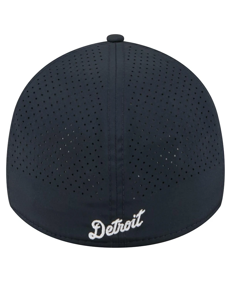 New Era Men's Navy Detroit Tigers 39THIRTY A-Frame Perforated Flex Hat