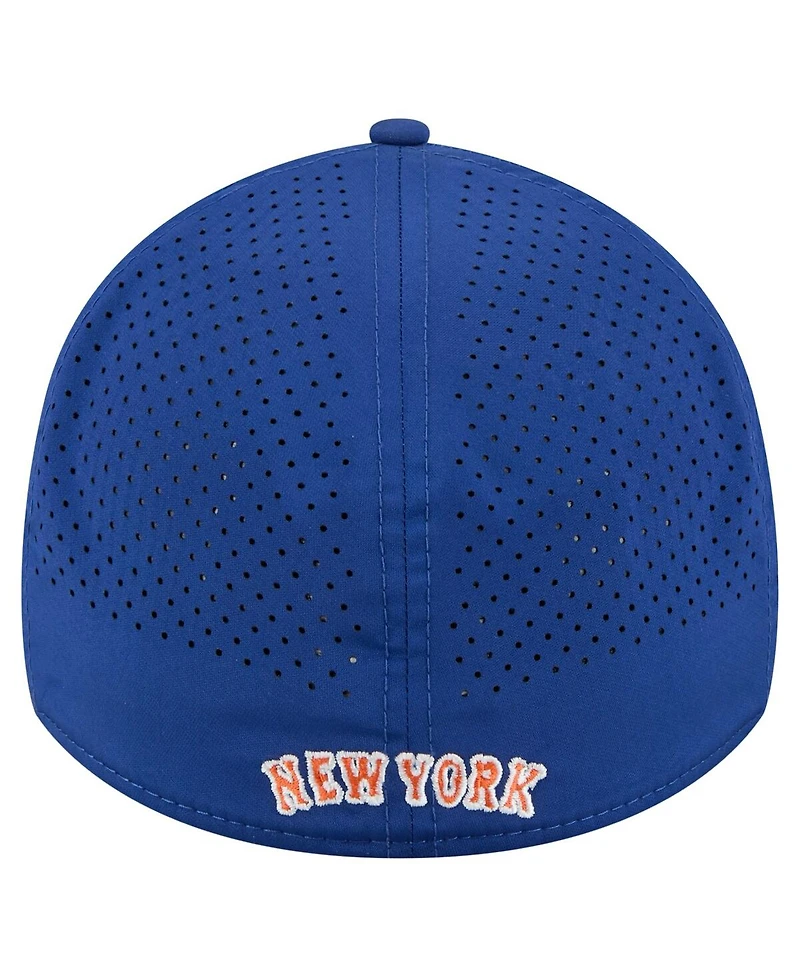 New Era Men's Royal York Mets 39THIRTY A-Frame Perforated Flex Hat