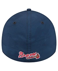 New Era Men's Navy Atlanta Braves Tonal Camo 39THIRTY Flex Hat