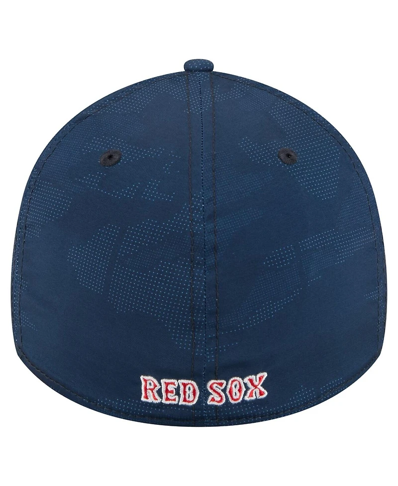 New Era Men's Navy Boston Red Sox Tonal Camo 39THIRTY Flex Hat