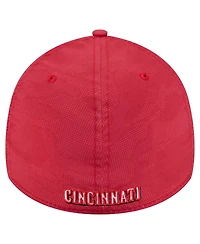 New Era Men's Red Cincinnati Reds Tonal Camo 39THIRTY Flex Hat