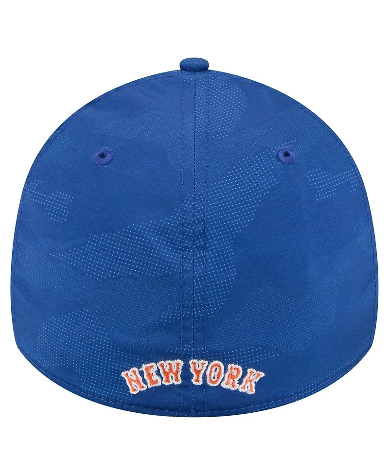 New Era Men's Royal York Mets Tonal Camo 39THIRTY Flex Hat
