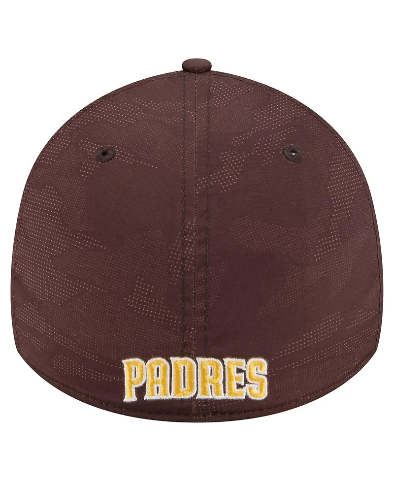 New Era Men's Brown San Diego Padres Tonal Camo 39THIRTY Flex Hat