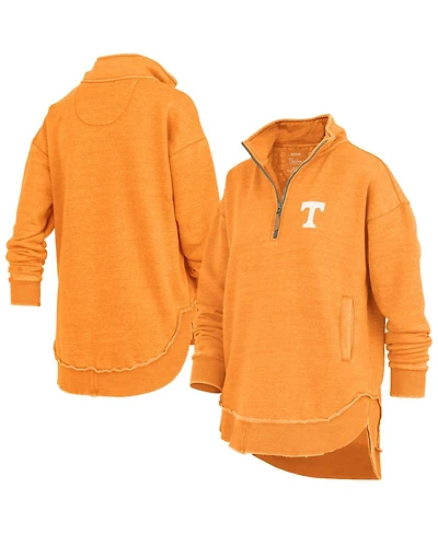 Pressbox Women's Tennessee Orange Volunteers Northfork Sojourn Poncho Quarter-Zip Sweatshirt