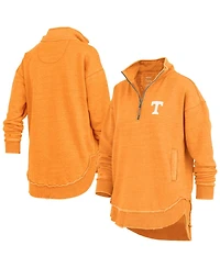 Pressbox Women's Tennessee Orange Volunteers Northfork Sojourn Poncho Quarter-Zip Sweatshirt