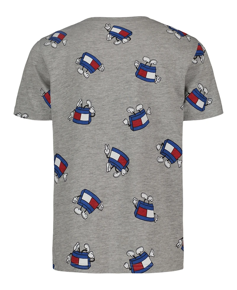 Tommy Hilfiger Toddler and Little Boys Mascot Allover Printed T-Shirt