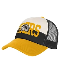 Outerstuff Big Boys and Girls Black/Cream Missouri Tigers Modern Fan Trucker Adjustable Hat