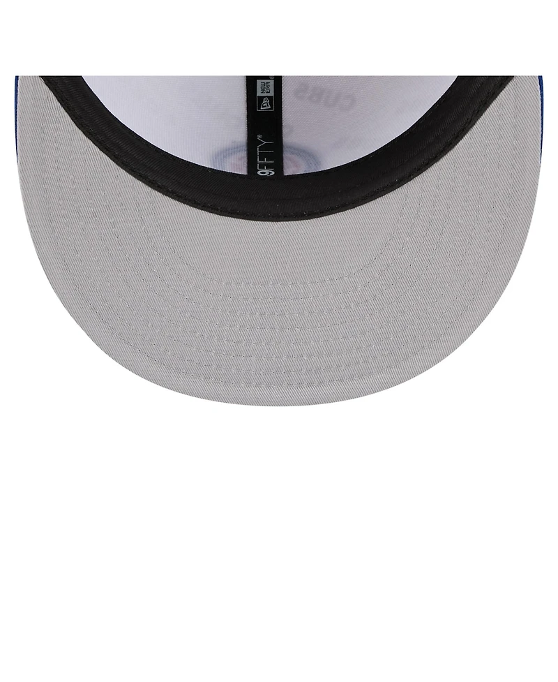 New Era Men's White/Royal Chicago Cubs Repeat 59FIFTY Fitted Hat
