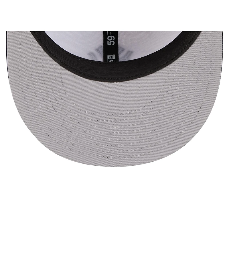 New Era Men's White/Navy York Yankees Repeat 59FIFTY Fitted Hat