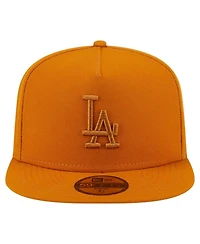 New Era Men's Orange Los Angeles Dodgers Color Pack A-Frame 59FIFTY Fitted Hat
