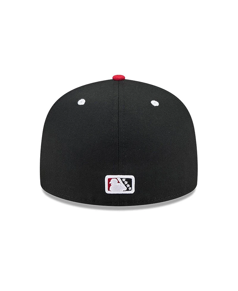 New Era Men's Black Erie SeaWolves Theme Nights 59FIFTY Fitted Hat