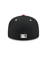 New Era Men's Black Erie SeaWolves Theme Nights 59FIFTY Fitted Hat