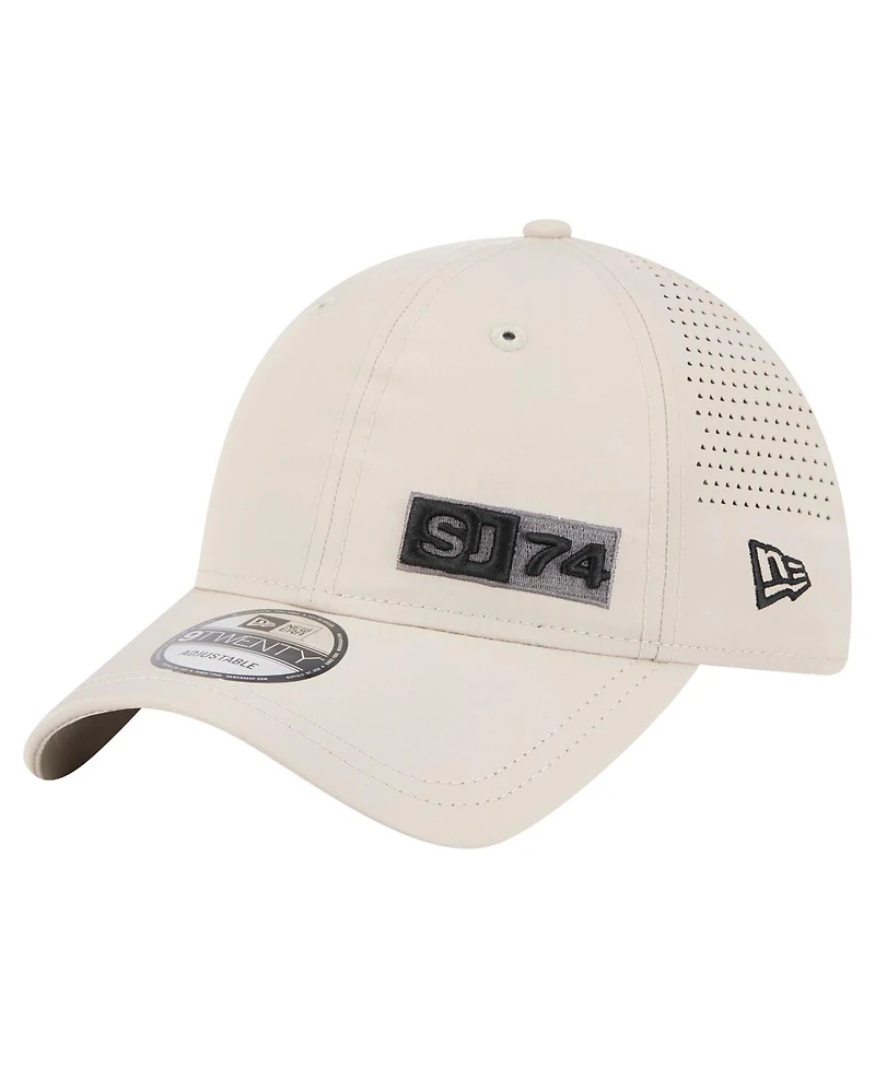New Era Men's Tan San Jose Earthquakes Active 9TWENTY Adjustable Hat