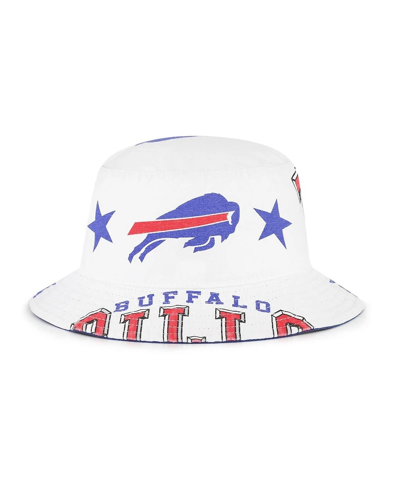 '47 Brand Women's White Buffalo Bills Energize Bucket Hat