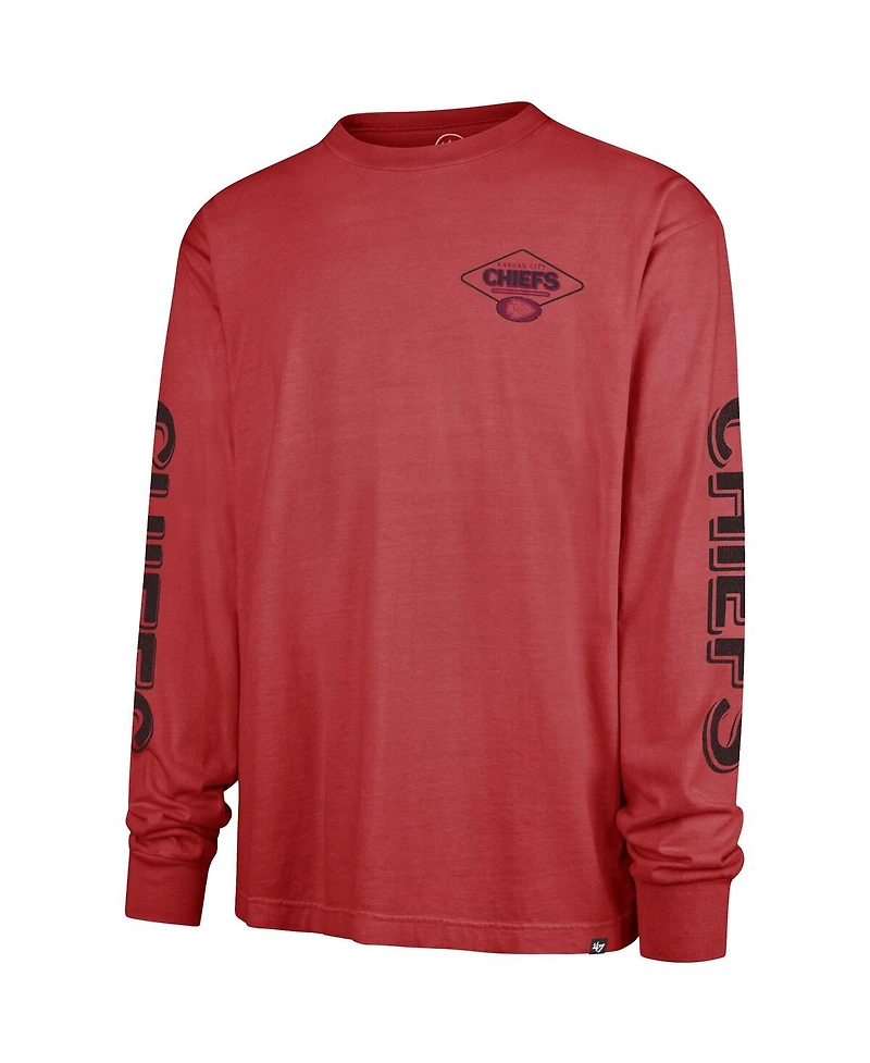 '47 Brand Men's Red Kansas City Chiefs Cairn Ravine Foundation Long Sleeve T-Shirt