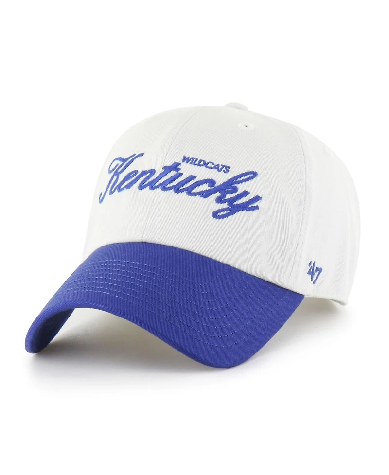 '47 Brand Men's White Kentucky Wildcats Contemporary Basics Foundation Clean Up Adjustable Hat