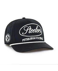 '47 Brand Men's Black Pittsburgh Steelers Foundational Hitch Adjustable Hat