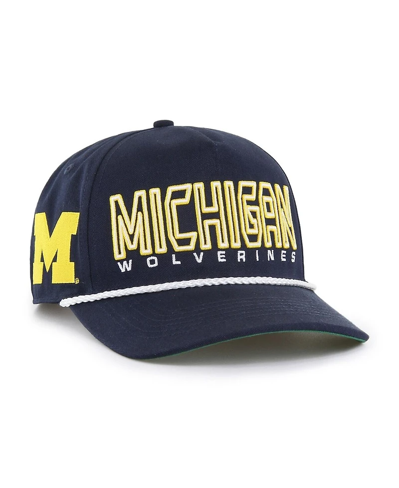 '47 Brand Big Boys and Girls Navy Michigan Wolverines Byline Hitch Adjustable Hat