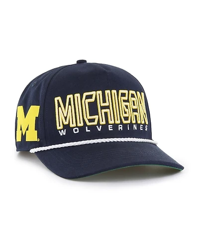 '47 Brand Big Boys and Girls Navy Michigan Wolverines Byline Hitch Adjustable Hat
