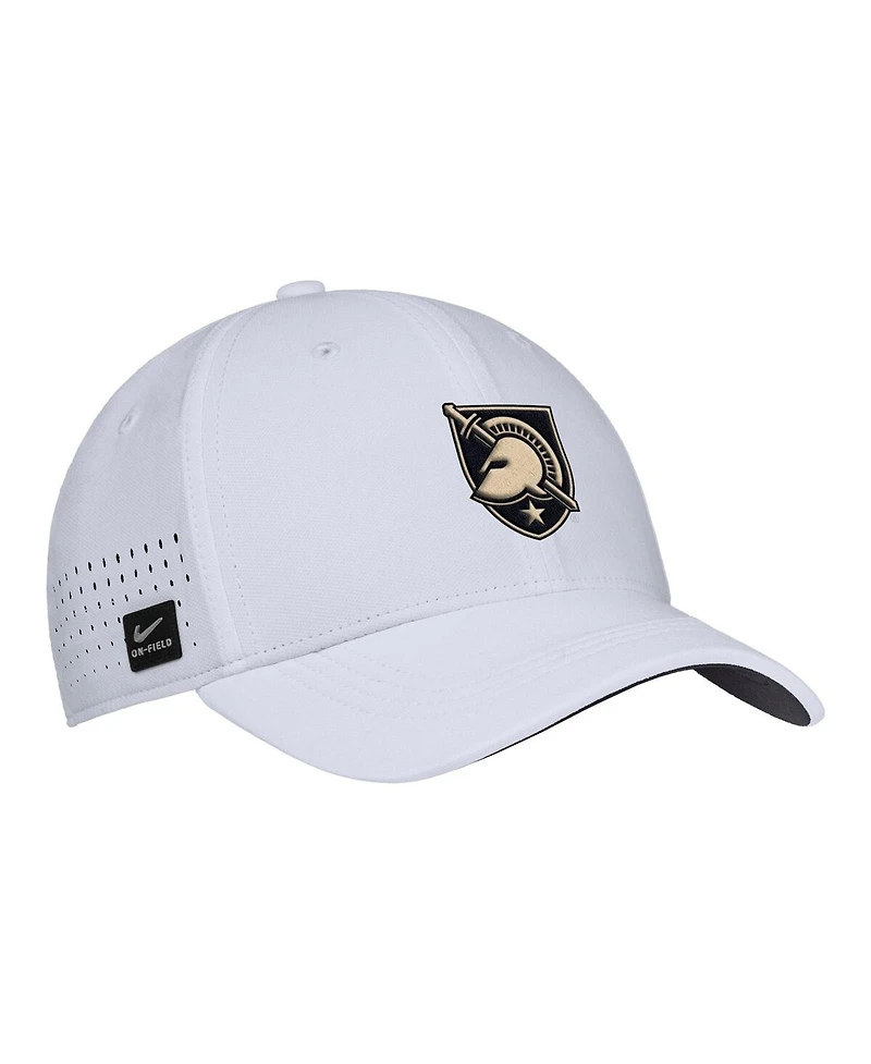 Nike Men's White Army Black Knights 2025 On-Field Performance Flex Hat