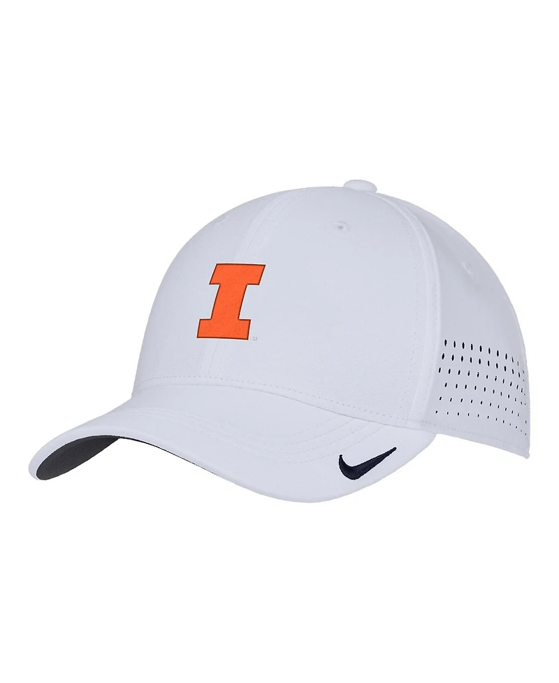 Nike Men's White Illinois Fighting Illini 2025 On-Field Performance Flex Hat