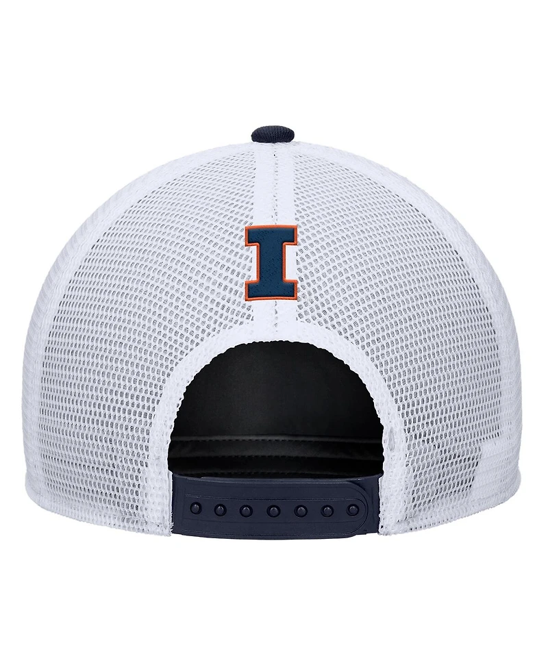 Nike Men's Navy Illinois Fighting Illini 2025 On-Field Rise Trucker Adjustable Hat