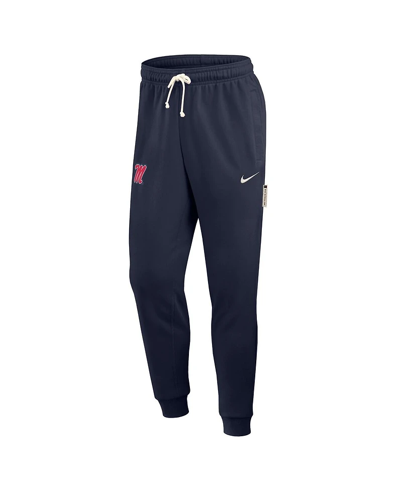 Nike Men's Navy Ole Miss Rebels 2025 Sideline Performance Taper Pants