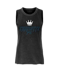 Sportiqe Women's Charcoal Charlotte Fc Turner Tank Top