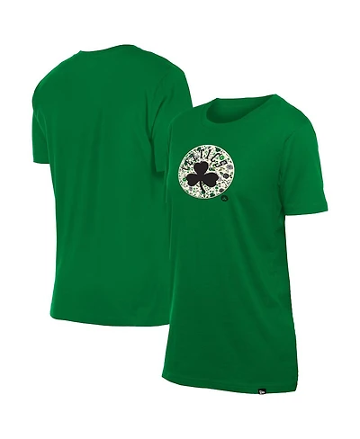 New Era Women's Kelly Green Boston Celtics Glam Game Flower T-Shirt