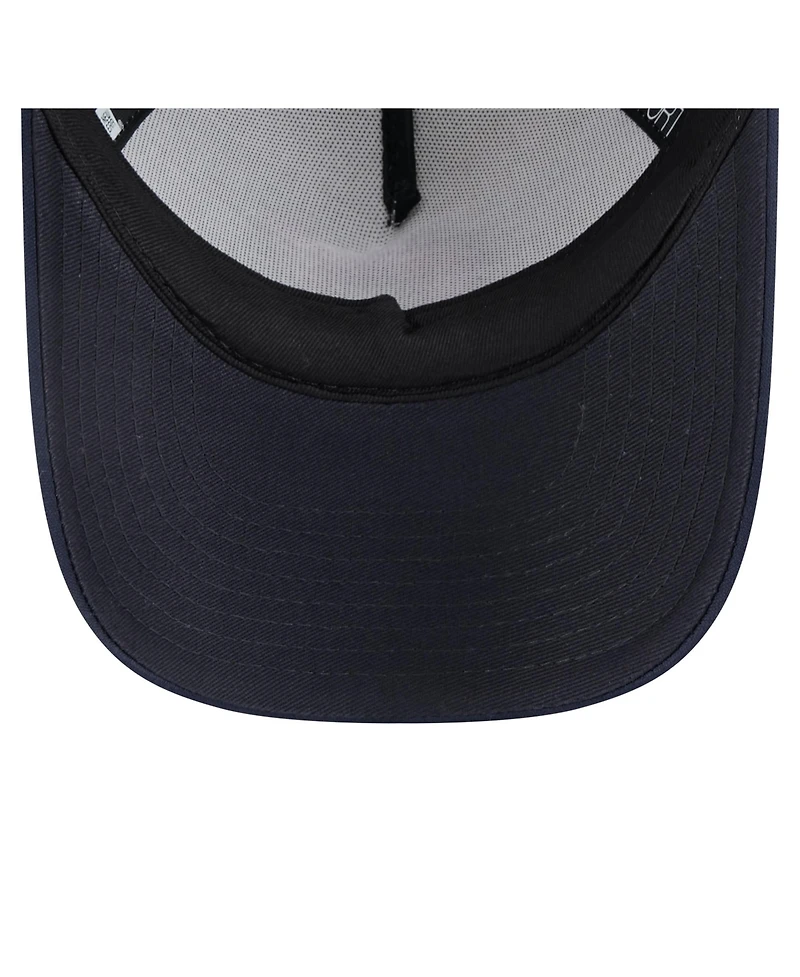 New Era Toddler White/Navy Cleveland Guardians Painted A-Frame 9FORTY Trucker Adjustable Hat