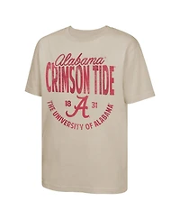 Outerstuff Big Boys and Girls Tan Alabama Crimson Tide News Flash T-Shirt