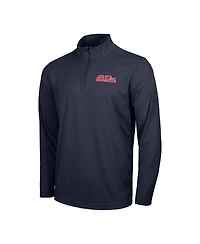 Nike Men's Navy Ole Miss Rebels Intensity Performance Quarter-Zip Pullover Sweatshirt