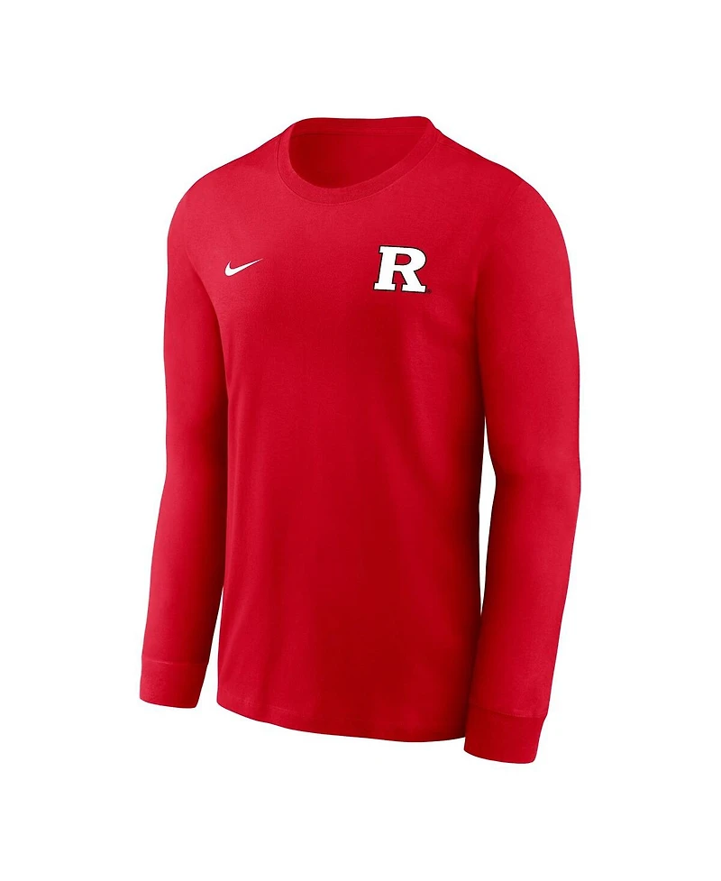 Nike Men's Scarlet Rutgers Knights Legend Dri-fit Long Sleeve T-Shirt