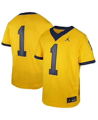 Jordan Big Boys and Girls Maize Michigan Wolverines Untouchable Replica Game Jersey