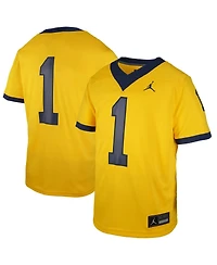 Jordan Big Boys and Girls Maize Michigan Wolverines Untouchable Replica Game Jersey