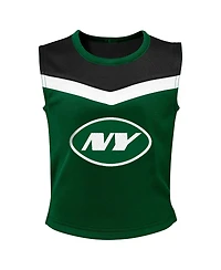 Outerstuff Big Girls 2-Piece Green New York Jets Spirit Cheerleader Dress Set