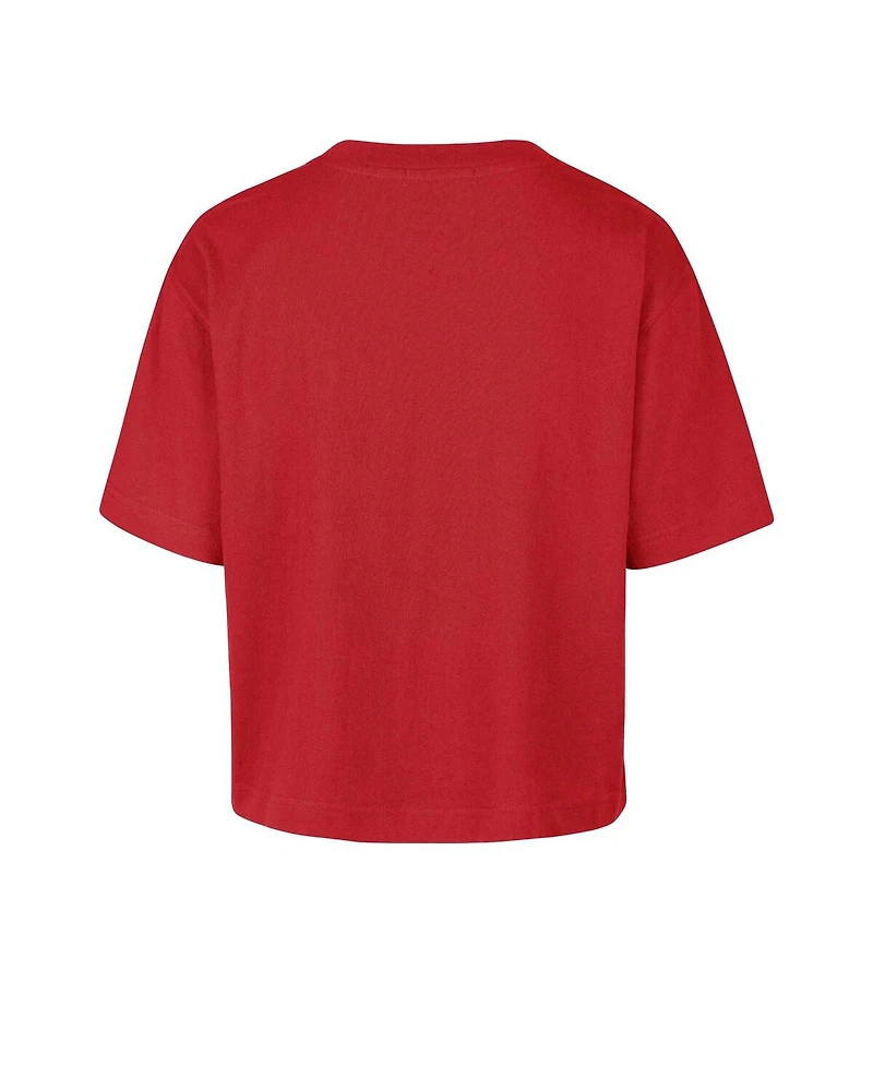 '47 Brand Women's Red Georgia Bulldogs Outreach City Relaxed Cropped T-Shirt