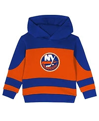Outerstuff Toddler 2-Piece Navy/Orange New York Islanders Puck Hero Fleece Hoodie and Sweatpants Set