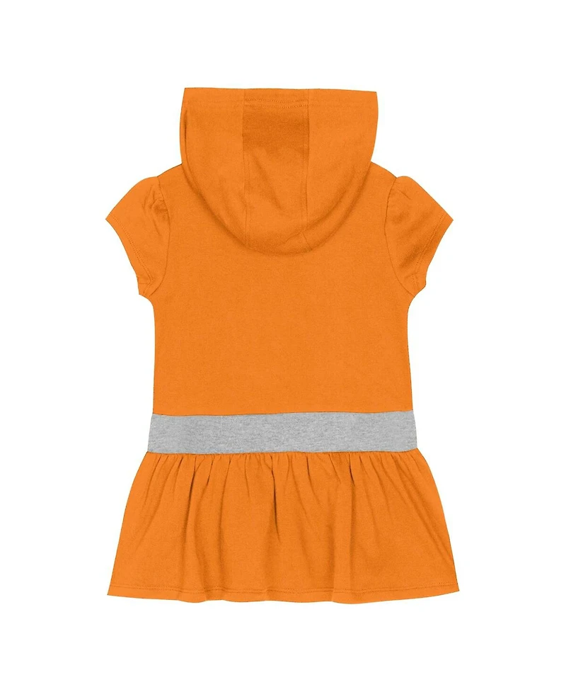 Outerstuff Girls Toddler Tennessee Orange Volunteers Team Love French Terry Hoodie Dress