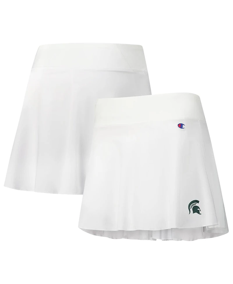 Champion Women's White Michigan State Spartans Tailgate Soft Touch Skort