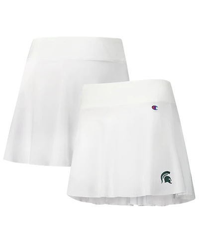 Champion Women's White Michigan State Spartans Tailgate Soft Touch Skort