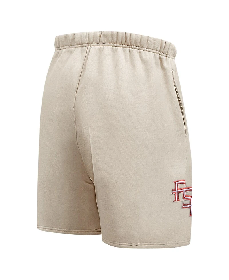 Pro Standard Men's Tan Florida State Seminoles Neutral Relaxed Shorts