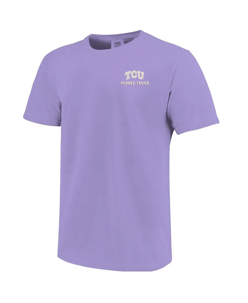 Image One Big Boys and Girls Purple Tcu Horned Frogs Local Campus Scene T-Shirt