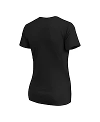 Image One Women's Black Colorado Buffaloes Repeat Slogan Boyfriend T-Shirt