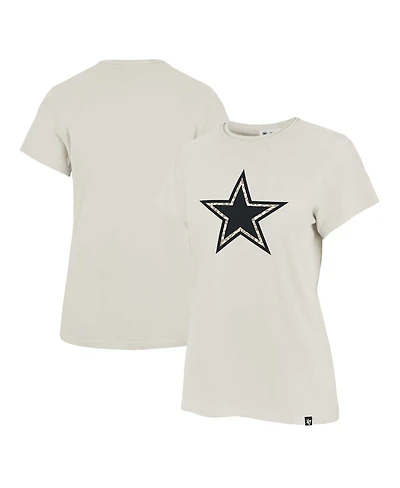 '47 Brand Women's Cream Dallas Cowboys Panthera Frankie T-Shirt