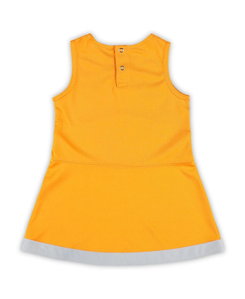 Outerstuff Girls Preschool Tennessee Orange Volunteers Two-Piece Cheer Captain Jumper Dress Bloomers Set