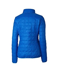 Cutter & Buck Women's Royal Denver Broncos Throwback Logo Rainier PrimaLoft Eco Full-Zip Puffer Jacket