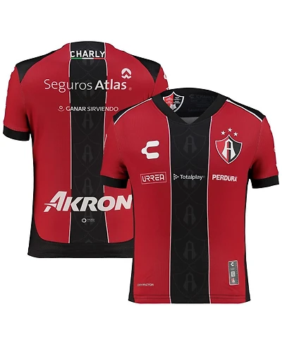 Charly Big Boys and Girls Red Club Atlas 2025/26 Home Authentic Jersey