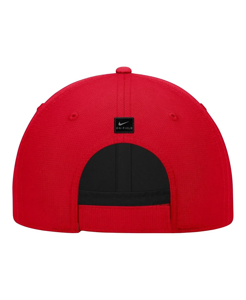 Nike Men's Red Smu Mustangs 2025 On-Field Club Performance Adjustable Hat